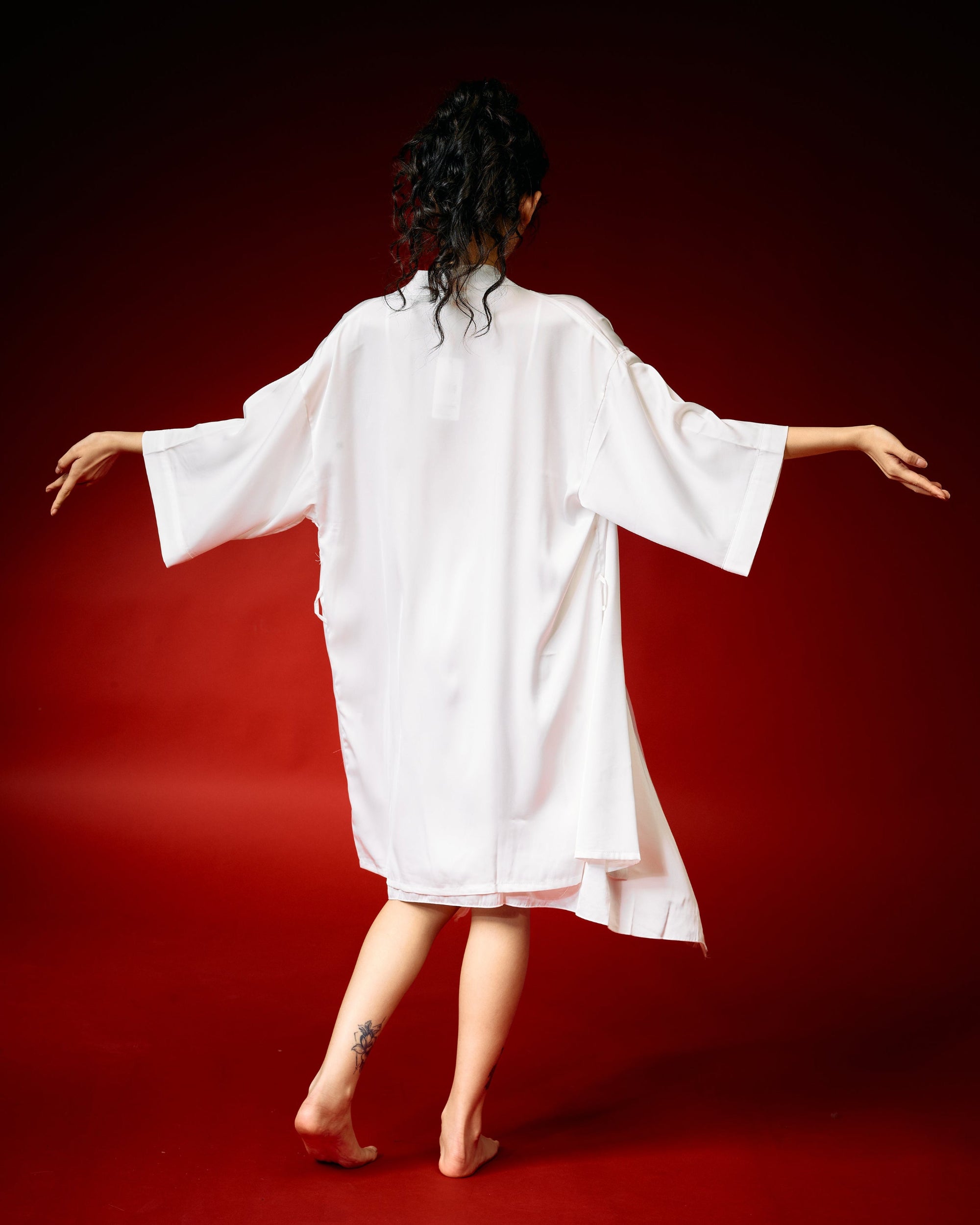 White Whisper Lace Nightdress Set