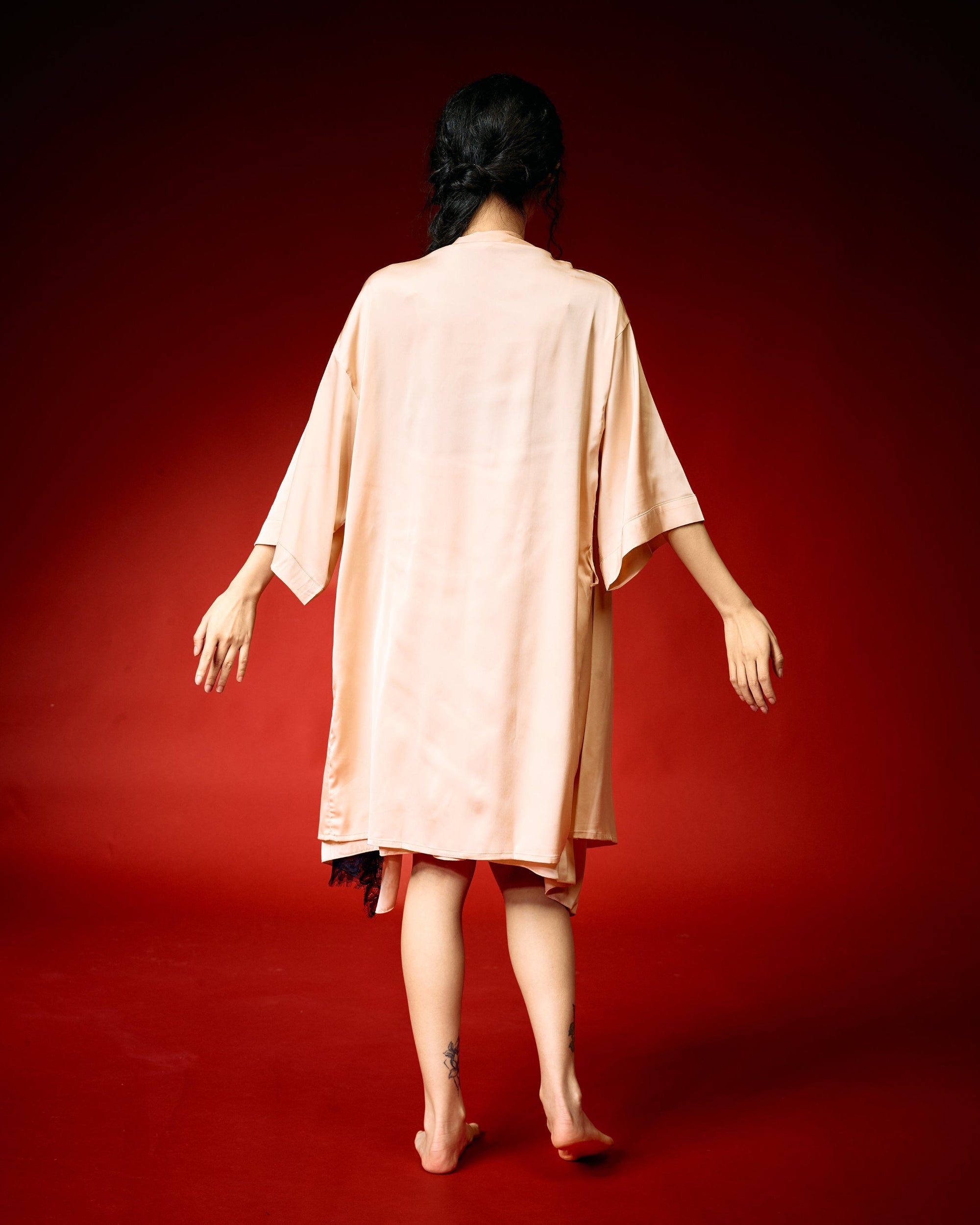 Champagne Whisper Lace Nightdress Set