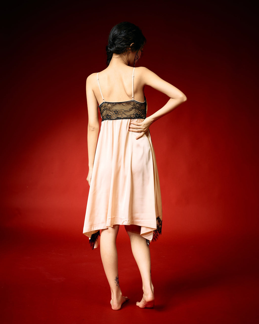 Champagne Whisper Lace Nightdress Set