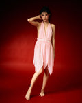 Ethereal Satin Pink Lace Nightdress