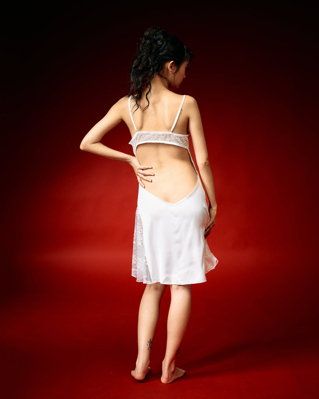 Moonlight White Lace Nightwear Set