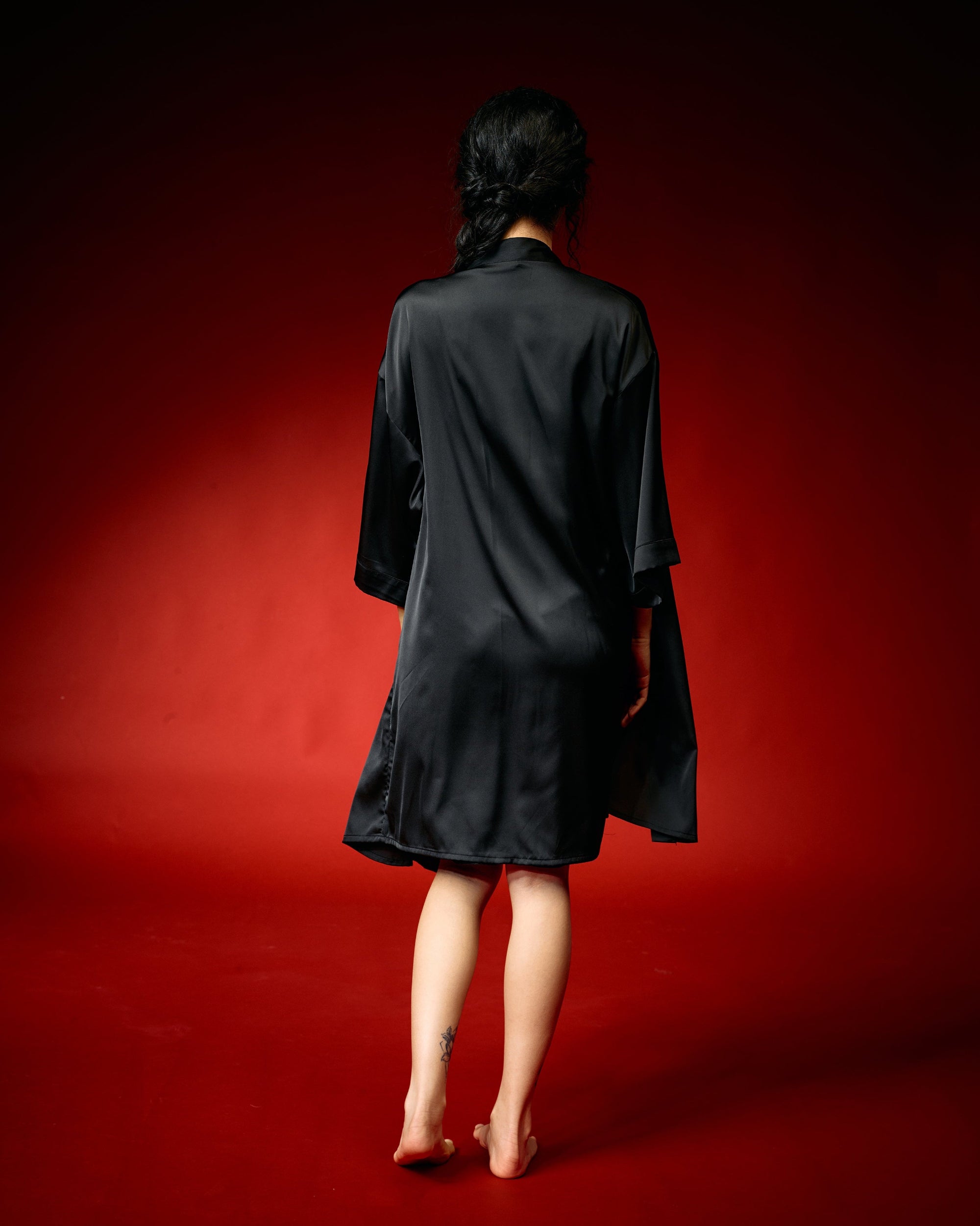 Moonlight Black Lace Nightwear Set