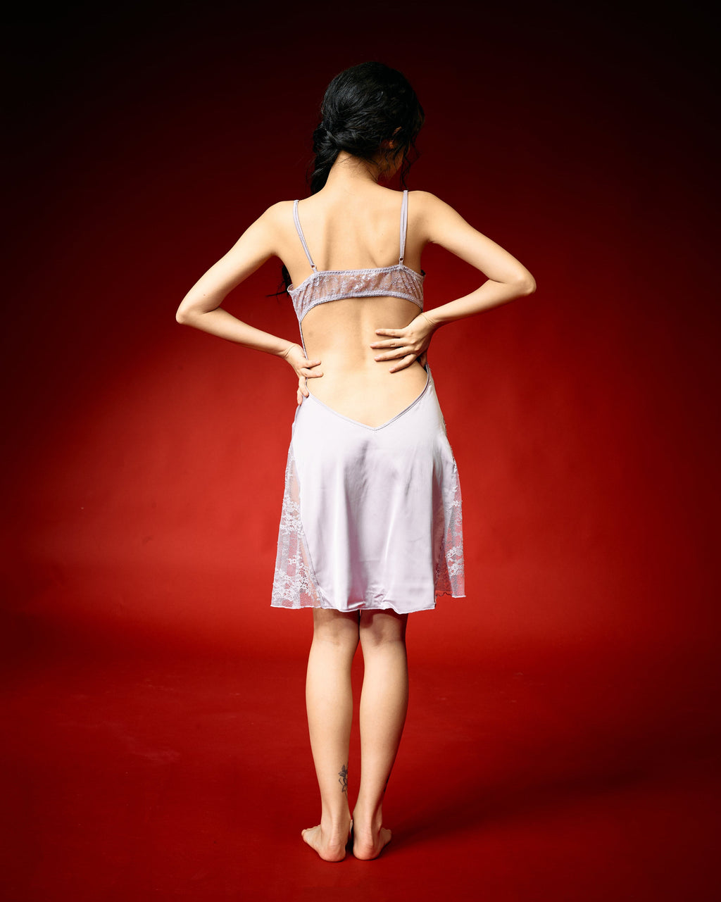 Moonlight Purple Lace Nightwear Set