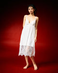 Lunaria White Lace Long Nightwear Set